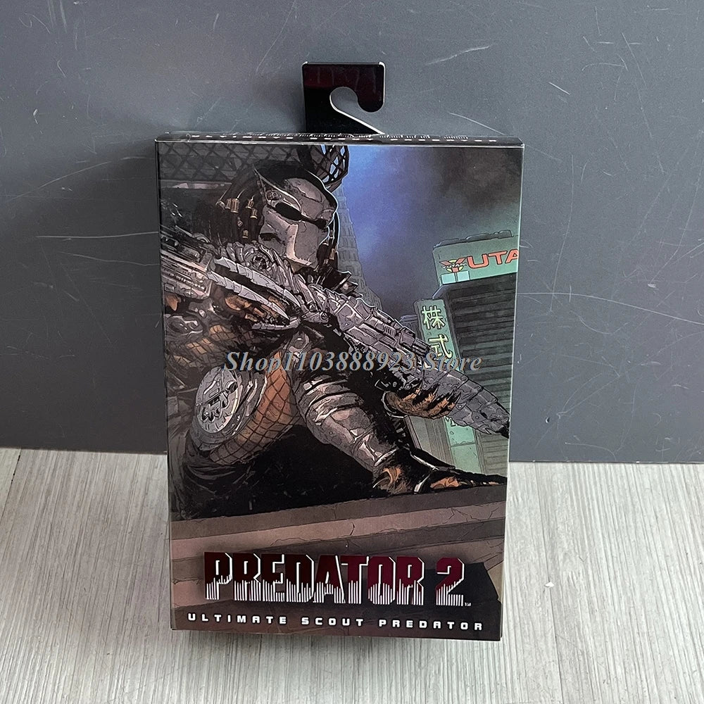 NECA Predator Figure — Ultimate Shaman Elder Armored Jungle Hunter with Snake Vision, Alien Model Toy Gift