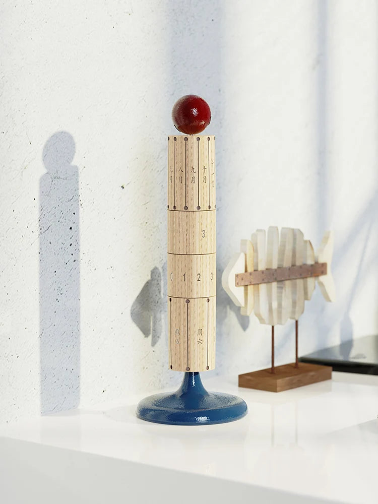 Rotatable Tree Wheel Calendar - Decorative Home Desk Calendar