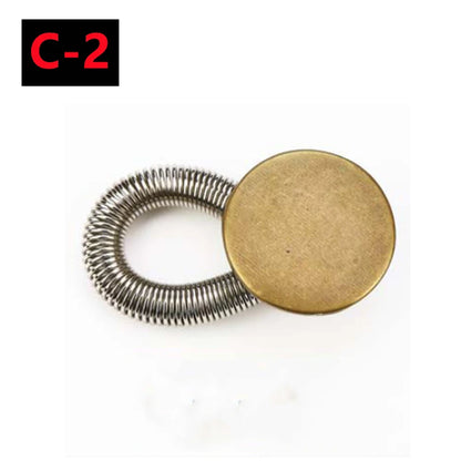 Adjustable Metal Button Extender for Jeans & Pants – Retractable Waistband Expander (1/5/10PCS Sewing Free)