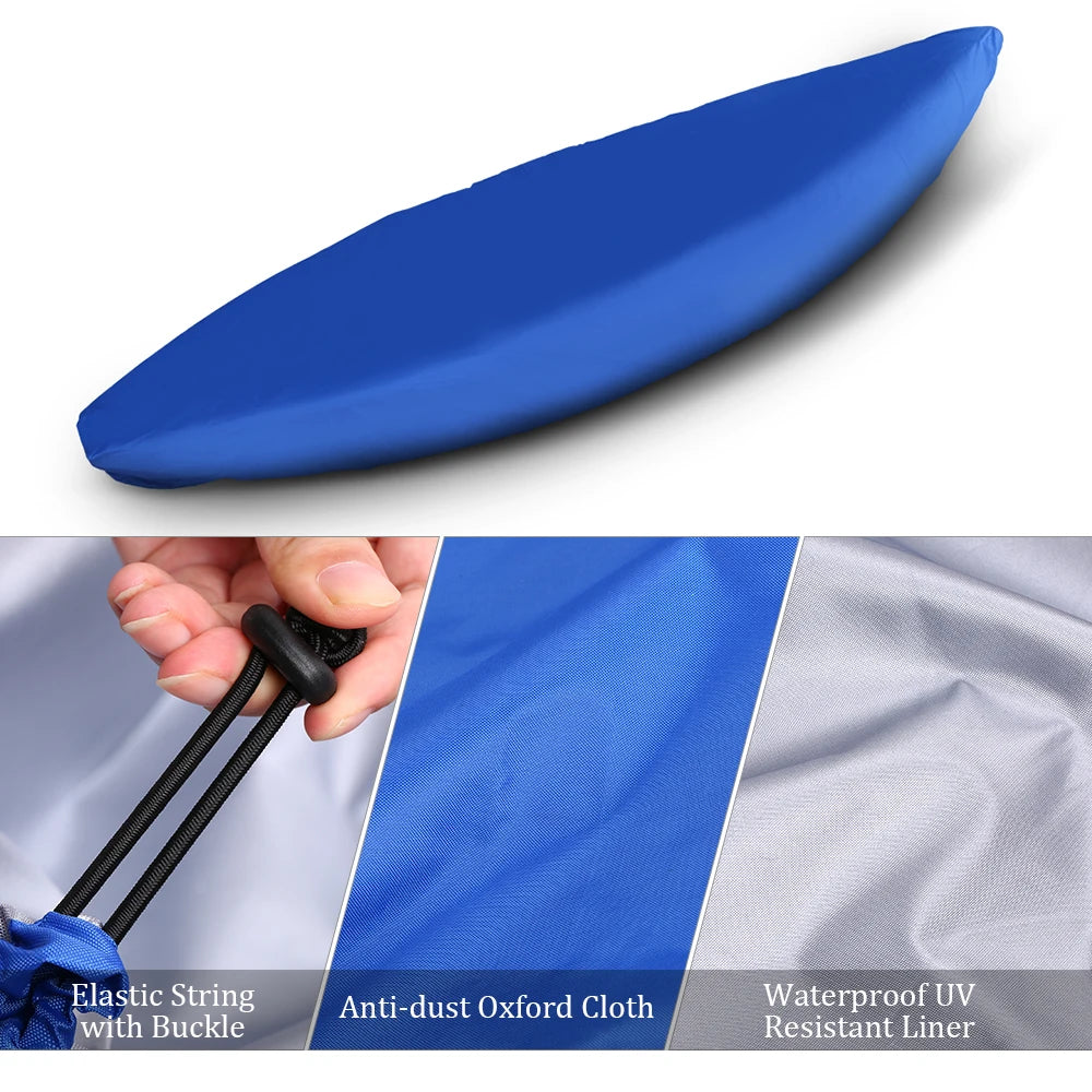 Professional Universal Kayak Cover – Waterproof, UV-Resistant Canoe & Boat Dust Storage Shield