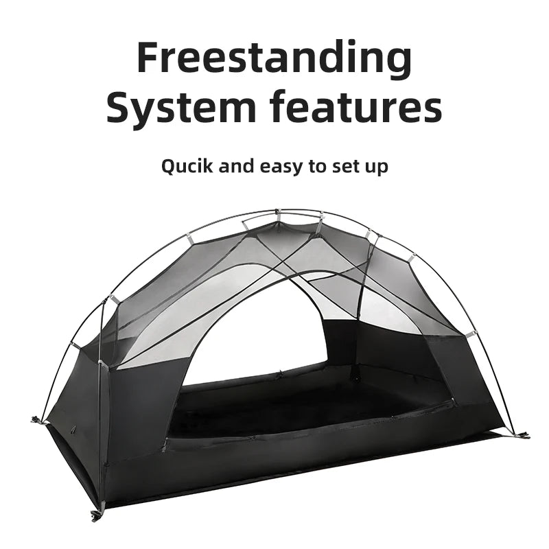 PACOONE Ultralight 20D Nylon Camping Tent – Portable Waterproof Backpacking, Cycling, Hiking, Travel & Beach Tent