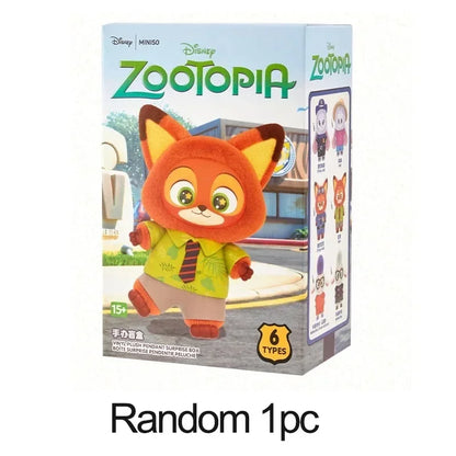 NEW 2026 Disney Zootopia Blind Box – Judy & Nick Vinyl Plush Cartoon Character Pendant, Trendy Toy Gift