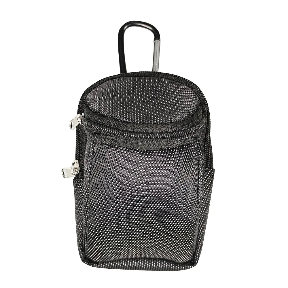 Mini Park Golf Ball Bag with Hook – Portable Nylon Waist Bag for Park Balls, Outdoor Sports Golf Accessories