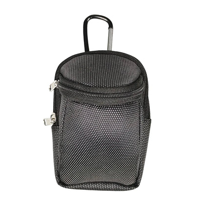 Mini Park Golf Ball Bag with Hook – Portable Nylon Waist Bag for Park Balls, Outdoor Sports Golf Accessories
