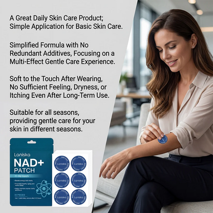 NAD+ Body Care Patches - Breathable Skin-Nourishing Daily Wellness Patches for Men & Women
