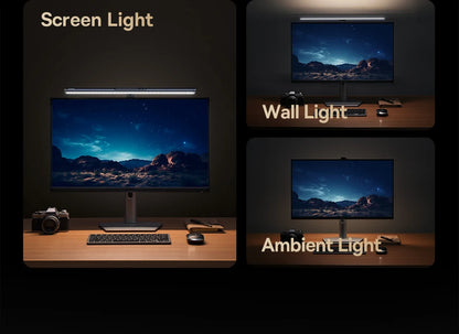 Baseus Magnetic USB Computer Screen Light – Hanging LED Desk Lamp for Monitor, Laptop, and Reading