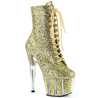 SDTRFT Women’s 17cm Platform Stiletto Ankle Boots - Thin High Heels Patent Leather Party & Wedding Shoes