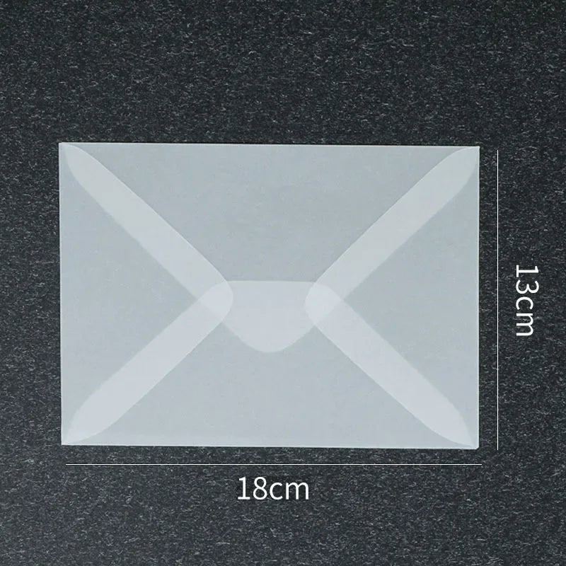 50 Pcs Blank Translucent Envelopes – for Invitations, Postcards, Gift Boxes, Wedding & Business Letters