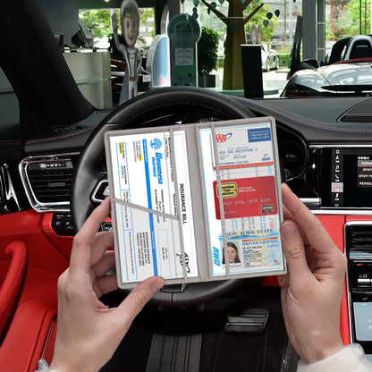 Car Registration & Insurance Holder – Vehicle Glove Box Organizer for Auto & Truck