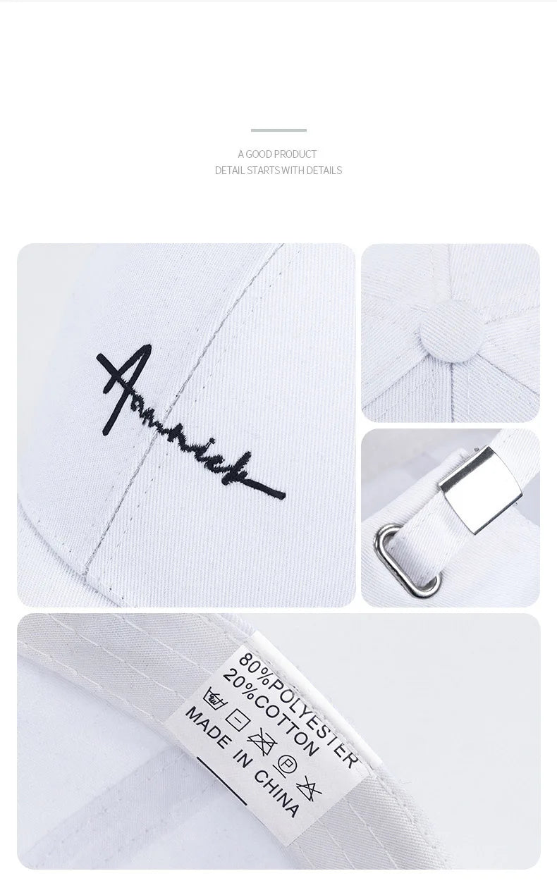 Women's Korean Letter Embroidery Baseball Cap – Breathable Sports Sun Hat