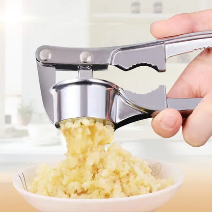 Stainless Steel Garlic Smasher – Manual Press and Grinding Tool for Kitchen | Essential Kitchen Gadgets and Accessories