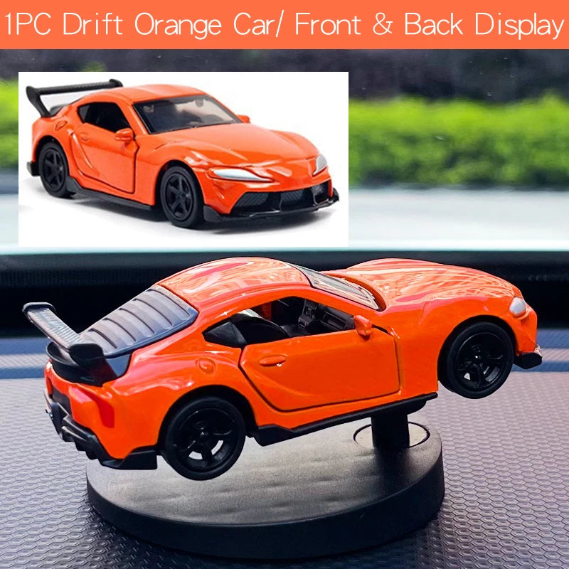 Drift Car Dashboard Toy Model — Swinging Sports Race Car Ornament for Interior Decor & Fun Accessories for Men