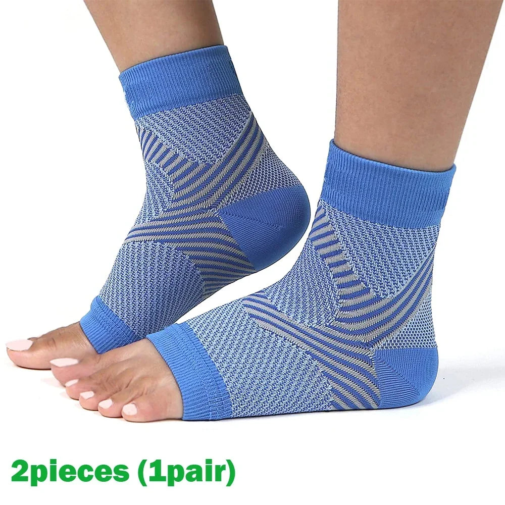 Plantar Fasciitis Night Splint Socks - Compression Heel Support for Foot and Heel Pain