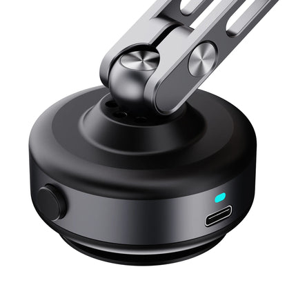 Magnetic Vacuum Adsorption Car Mount – Foldable 360° Rotating Aluminum Alloy Phone Holder for Smartphones