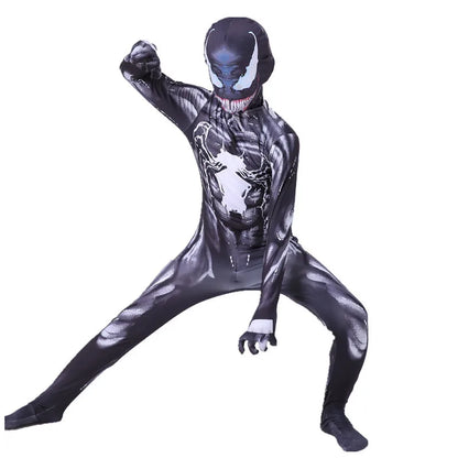Kids Spider-Man Cosplay Costume – 3D Style Spiderman Suit for Halloween, Party & Venom Theme