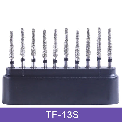 AZDENT Dental Diamond Burs Kit – Multiple Models with Black Storage Box for High-Speed Handpiece