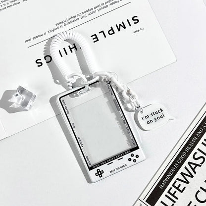 Kpop Card Holder — Fashion Transparent Student ID & Photocard Protector with String for Kids & Idol Fans