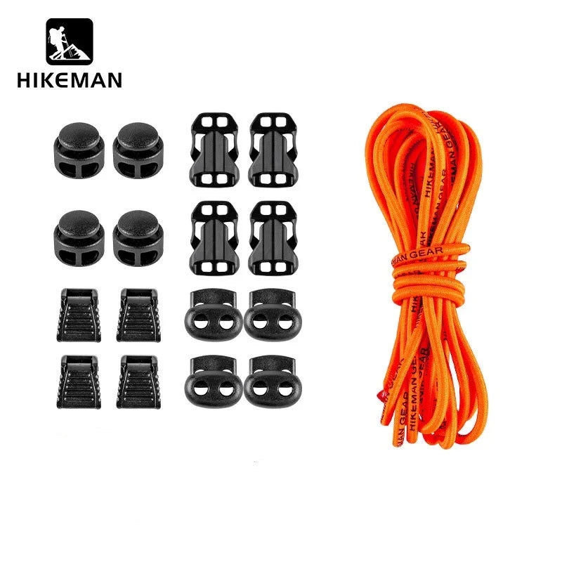 DIY Elastic Backpack Expansion Rope Set - Outdoor Camping & Mountaineering Gear Strap with Adjustable Buckle