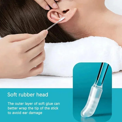 Reusable Silicone Earwax Remover – Gentle Ear Cleaning Sticks for Sensitive Ears