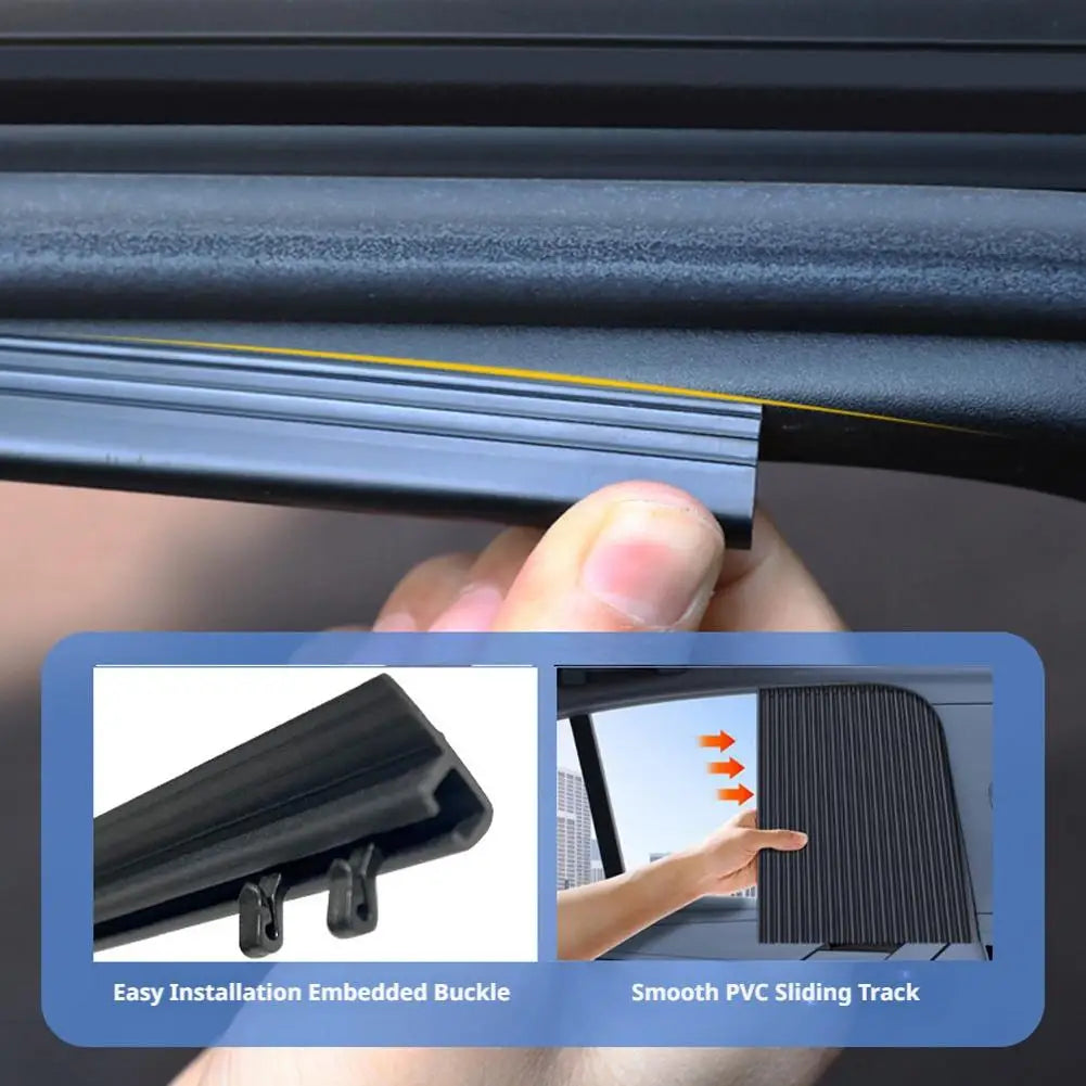 2PCS/4PCS Universal Foldable Car Sun Shade – UV Protection Front & Side Window Sunshade Covers, Pure Cloth Auto Car Accessories Kit