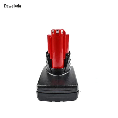 TURPOW 12V 6000mAh Rechargeable Battery for Milwaukee M12 Tools – Compatible with 48-11-2401, 48-11-2402, 48-11-2411, MIL-12A-L