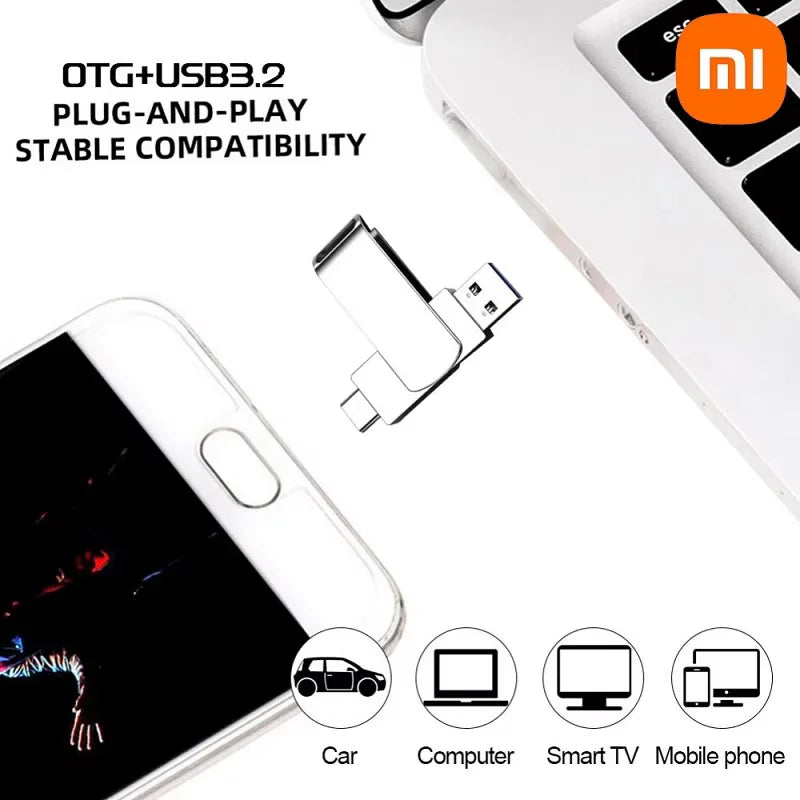 Xiaomi Mijia USB 3.2 High-Speed Waterproof Flash Drive — Up to 16TB Portable Pen Drive (2025)