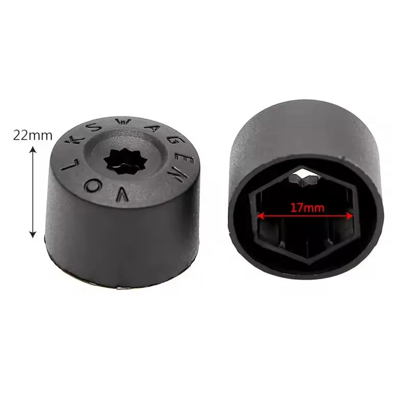 VW Wheel Bolt Caps - 20PCS Tire Screw Covers for Jetta, Golf, Polo & Tiguan Models
