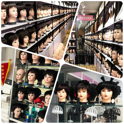 Mannequin Head Wig Stand — Adjustable Tripod Holder for Wig Making, Display, and Cosmetology Training