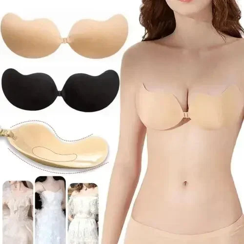 Invisible Nude Push-Up Bra Paste – Sexy Silicone Chest Stickers for Women, Wedding & Daily Use