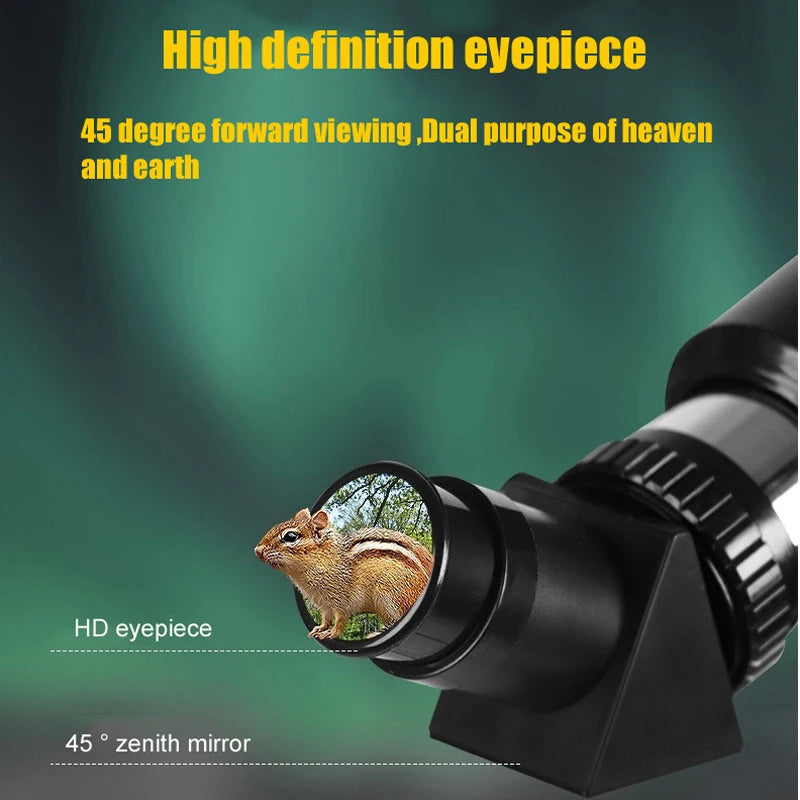 BORWOLF 40070 Professional Astronomical Telescope - 333X High-Definition Monocular for Moon, Stars & Bird Watching