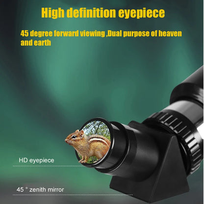BORWOLF 40070 Professional Astronomical Telescope - 333X High-Definition Monocular for Moon, Stars & Bird Watching