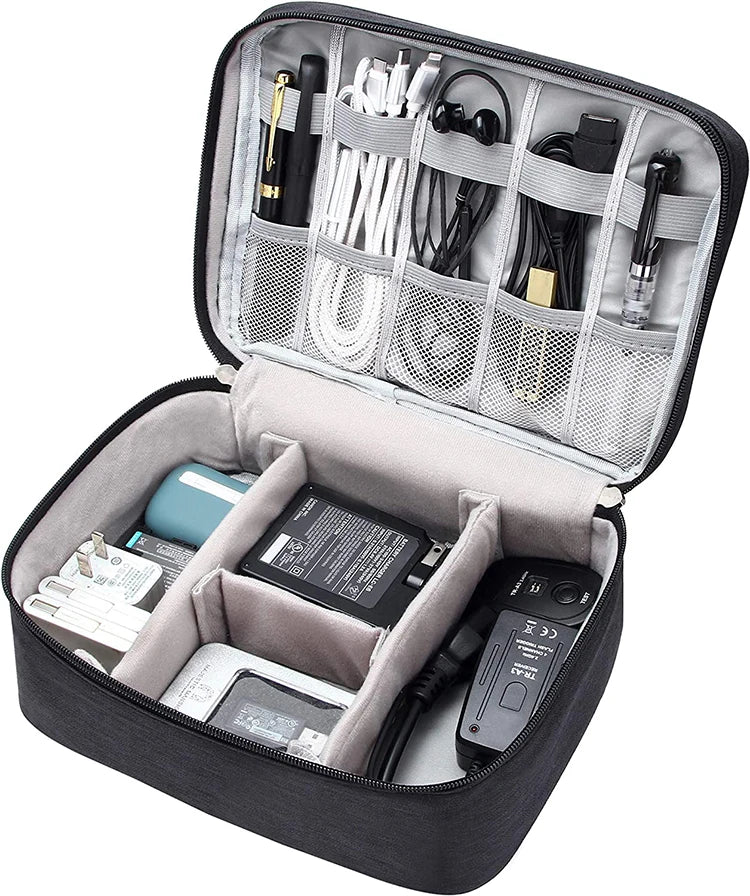 Portable Digital Storage Bag – Waterproof USB Cable Organizer Pouch for Electronics & Accessories