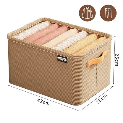 Thick Clothes Organizer Storage Box — Drawer Cabinet for Pants, Sweaters, Jeans, and Wardrobe Clothes