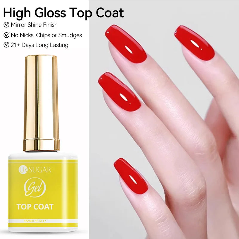 UR SUGAR 15ml Jelly Milky White Gel Polish – Translucent UV Soak Off Nail Art Varnish Semi-Permanent Fashion Nail Color