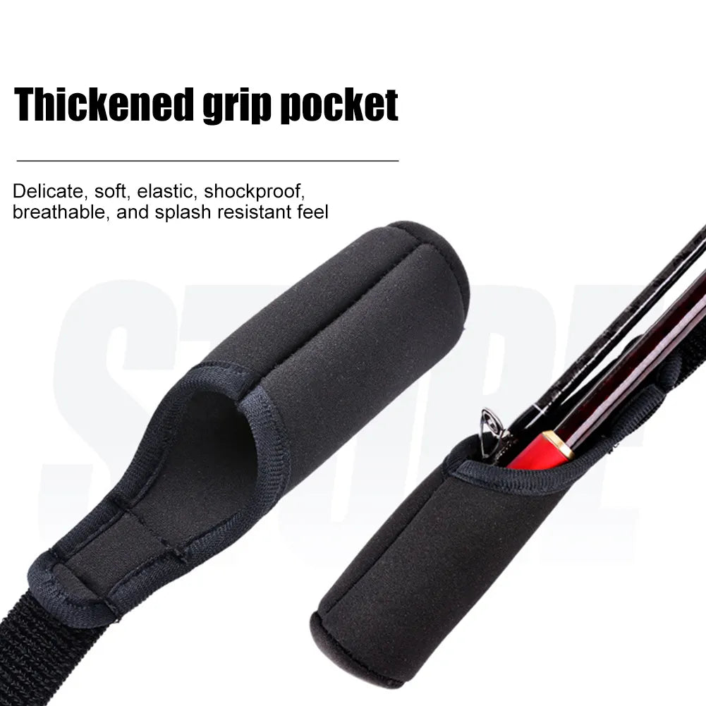 1-5PCS Fishing Rod Socks: Adjustable Pole Sleeves Belt for Rod Protection - Rod Cover Protector for Fishing Rod Tube Case