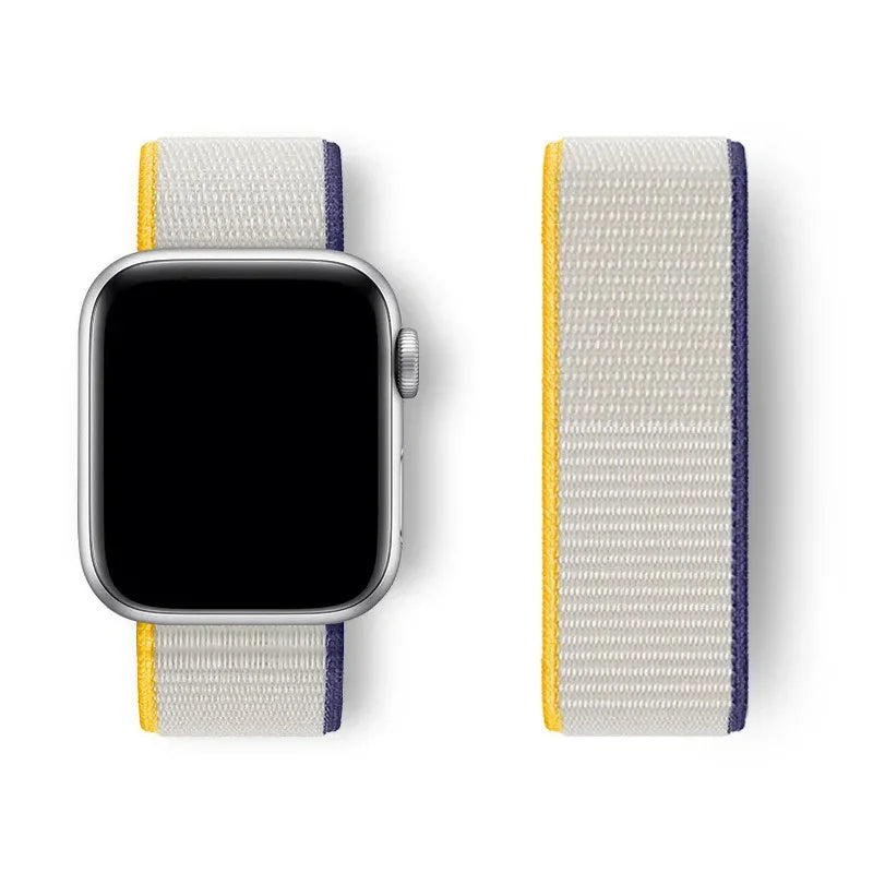 Sport Loop Strap for Apple Watch Band 40mm–49mm – Compatible with Series 3–10, SE & Ultra Adjustable Bracelet