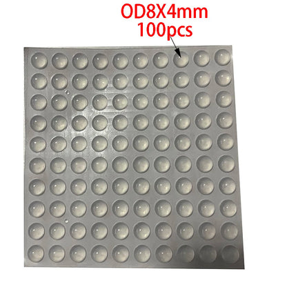 100-Piece Silicone Anti-Slip Bumper Pads - Soft Rubber Furniture Feet, Cabinet Cushions, and Drawer Door Protectors