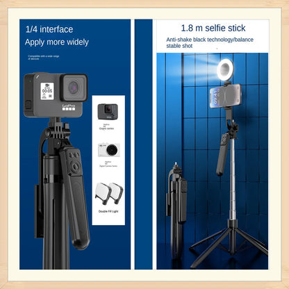 COOL DIER Smartphone Tripod – Bluetooth Shutter Selfie Stick Stand with Wireless Phone Holder