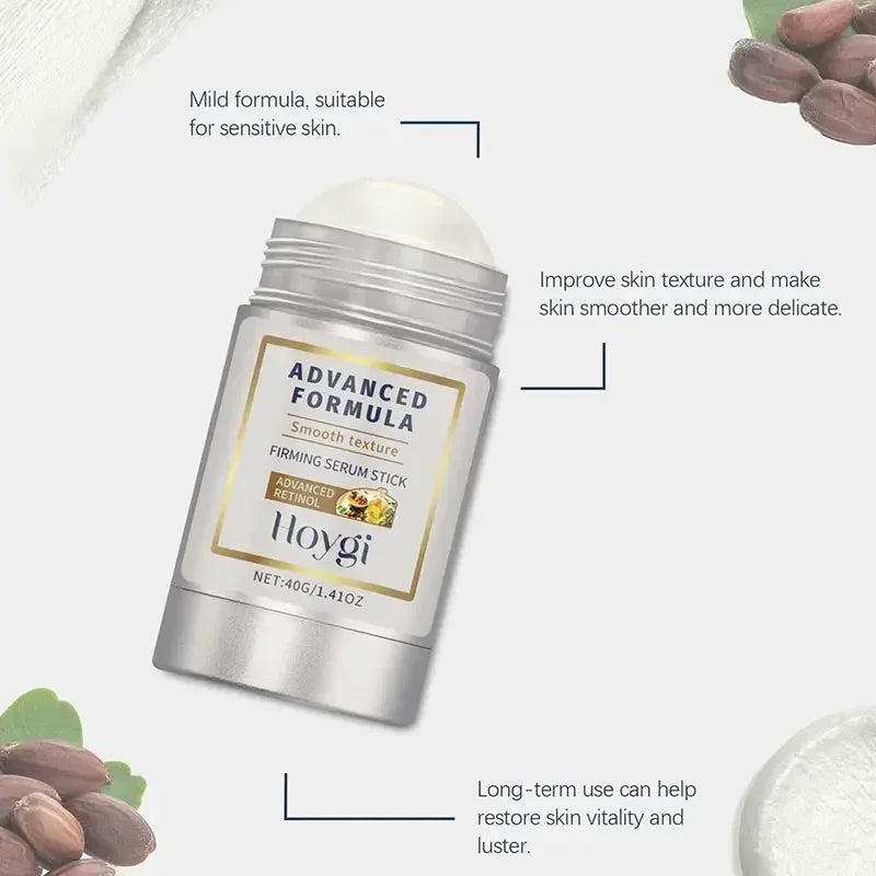 Retinol & Hyaluronic Acid Skin Stick – Anti-Wrinkle Firming & Lifting Balm, 24H Moisturizing Anti-Aging Care for Pores & Skin Plumping