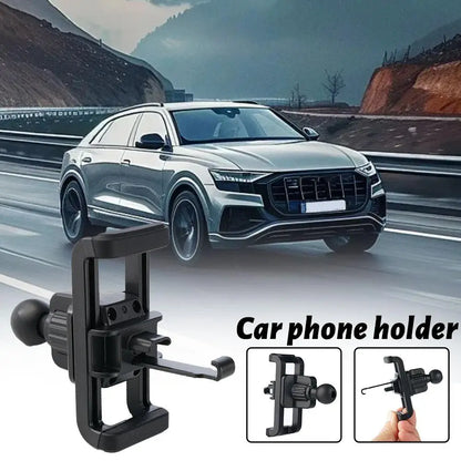 Universal Car Air Vent Phone Holder - 17mm Ball Head Clip Mount GPS Navigation Bracket Accessory