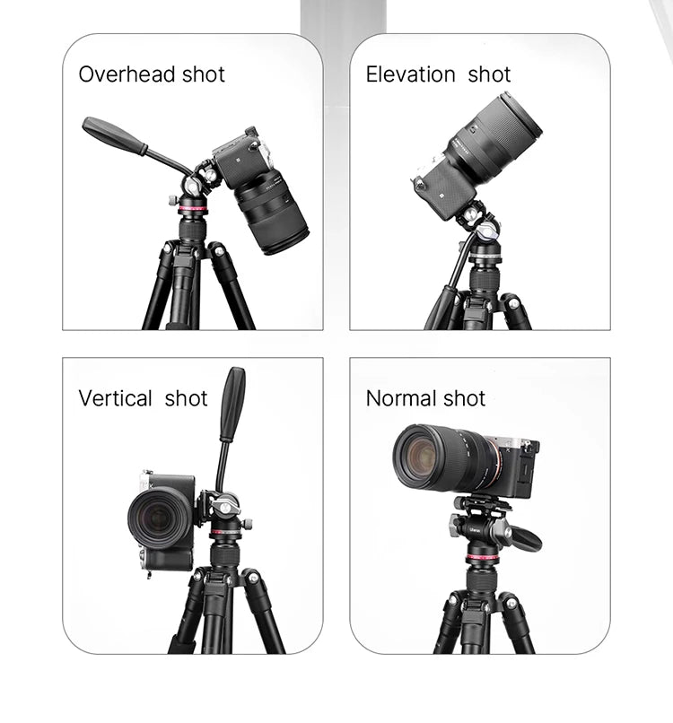 Ulanzi U-190 Panoramic Tripod Head – Hydraulic Fluid Video Damping Head for DSLR, Monopod & Mobile Camera Stand