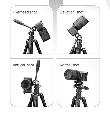 Ulanzi U-190 Panoramic Tripod Head – Hydraulic Fluid Video Damping Head for DSLR, Monopod & Mobile Camera Stand