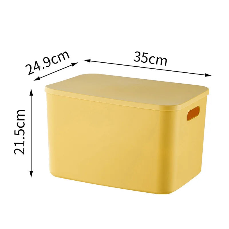 Plastic Storage Box Organizer – Stackable Colorful Baskets for Jewelry, Lipstick, Toys, Underwear & Desktop Snacks