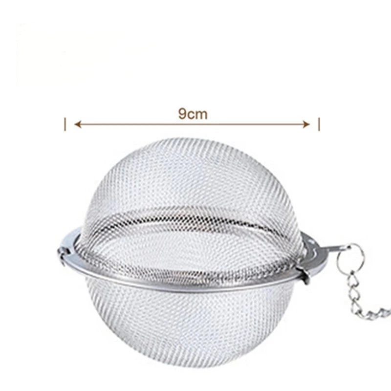 Stainless Steel Tea Ball Infuser Set — Durable Strainers for Loose Leaf Tea, Herbs, Spices & Seasoning