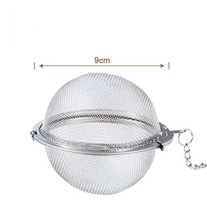 Stainless Steel Tea Ball Infuser Set — Durable Strainers for Loose Leaf Tea, Herbs, Spices & Seasoning