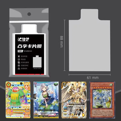 Pull Tab Sleeves for Toploaders & Card Savers – Semi-Rigid Card Holders for Pokémon & YuGiOh, Convenient Card Pickup