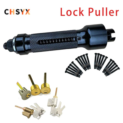 Professional Lock Cylinder Puller — Stainless Steel Nail & Screw Extractor Locksmith Tool