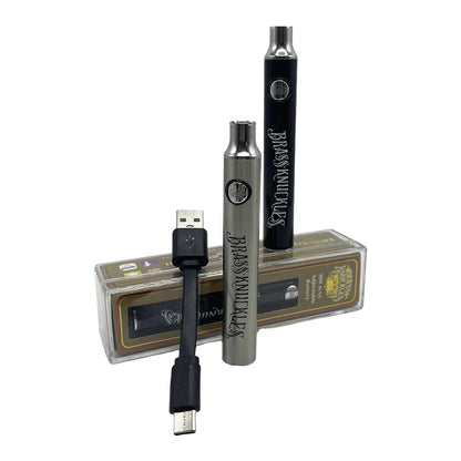 Brass Knuckles 900mAh Electric Soldering Iron – Portable 510 Thread Welding Pen with Bottom Charging