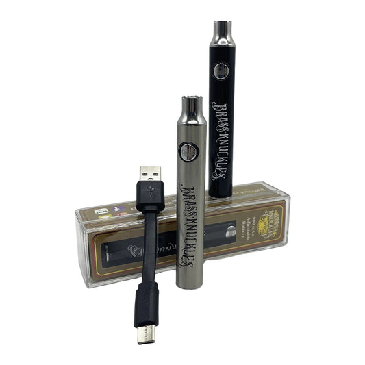 Brass Knuckles 900mAh Electric Soldering Iron – Portable 510 Thread Welding Pen with Bottom Charging
