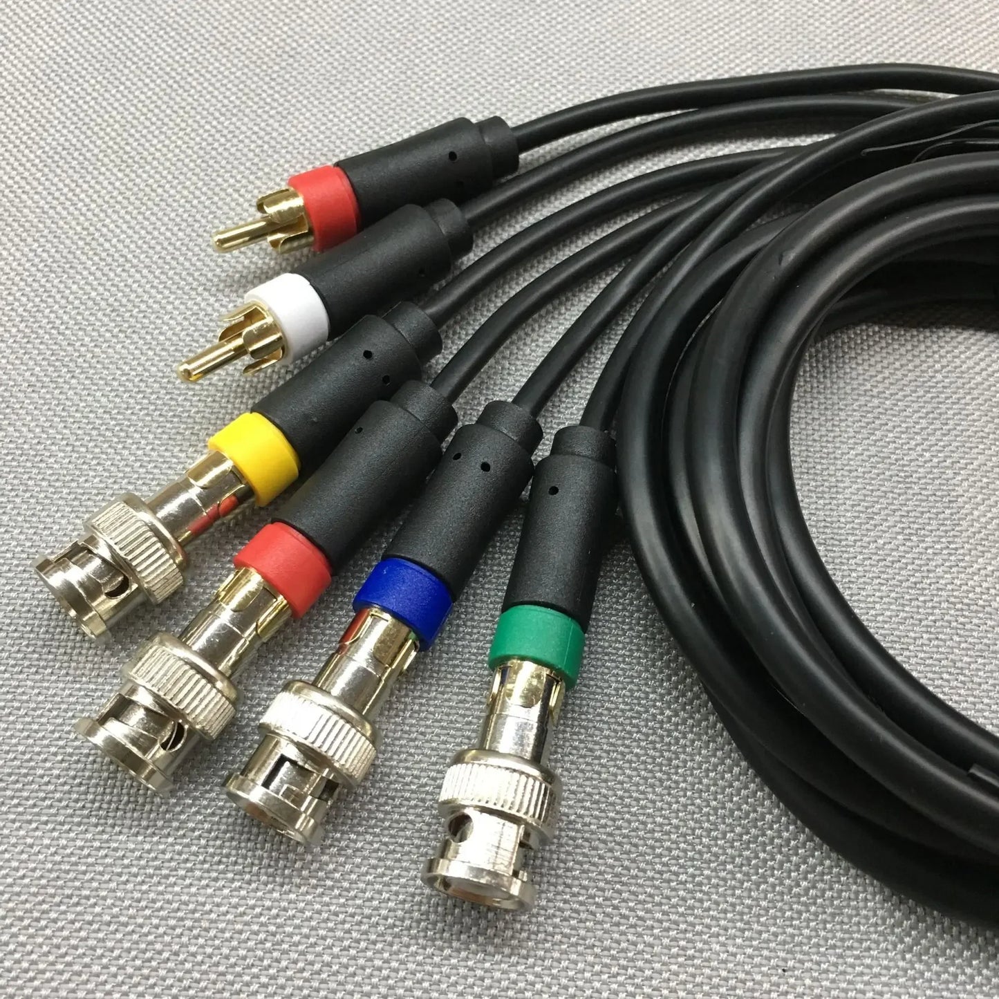 SEGA Saturn RGB/RGBS RCA Composite AV Cable for PVM BVM NEC XM Scalers BNC RGB+Sync Retro Gaming Video Connection Cable